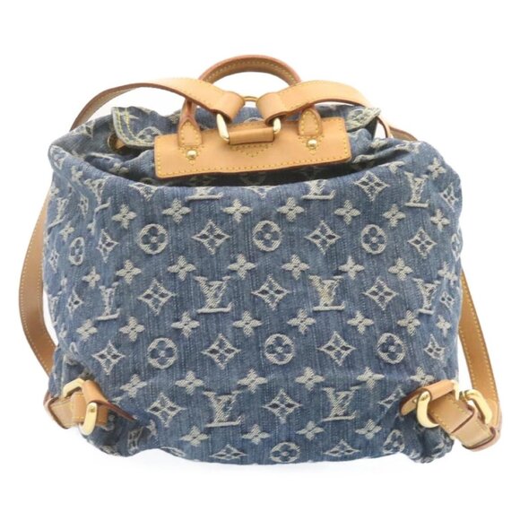 LOUIS VUITTON Monogram Denim Sac A Dos GM Backpack Blue M95056 LV Auth 23330AM - Picture 2 of 16